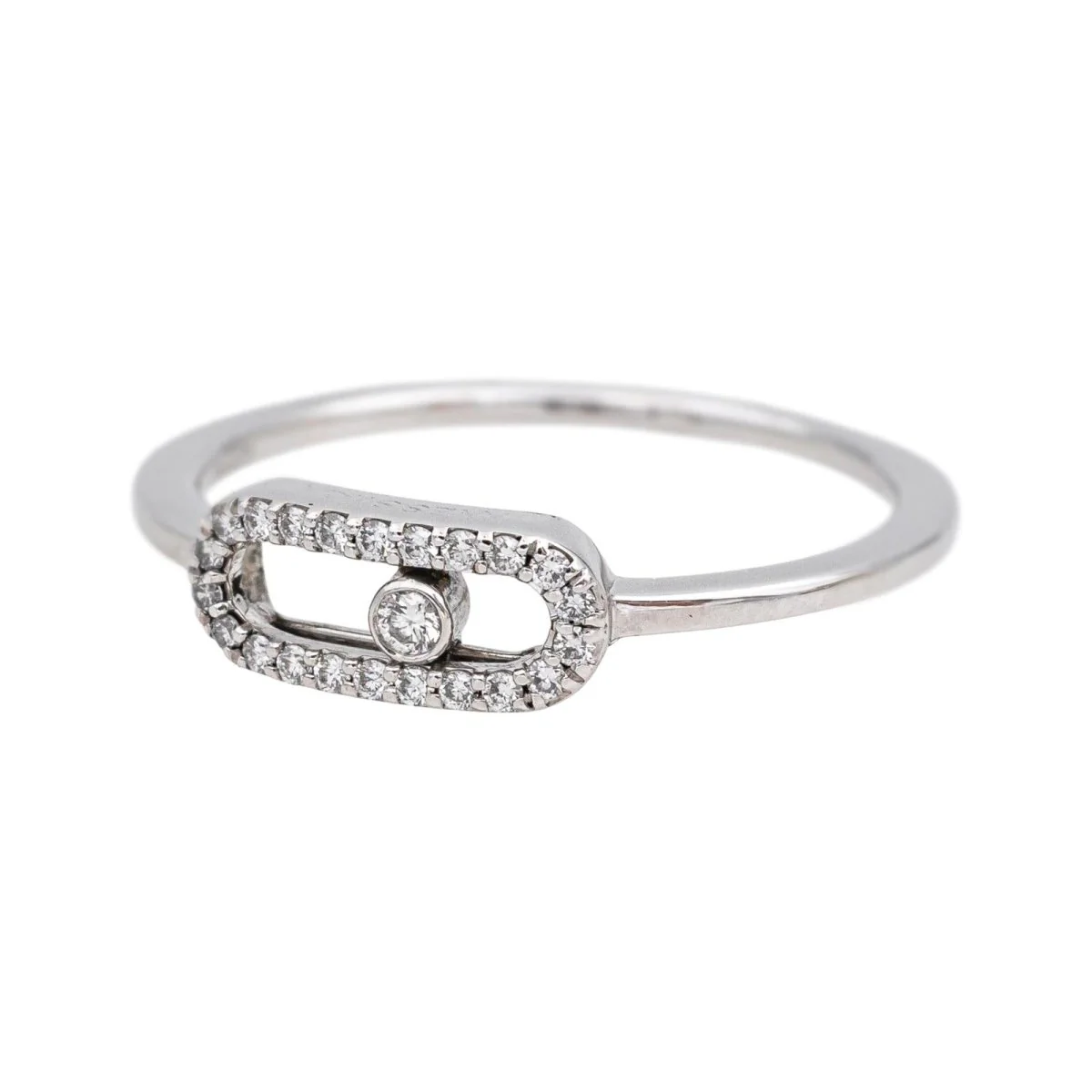 Bague Pavée MESSIKA "Move Uno" en or blanc et diamants - Image 3