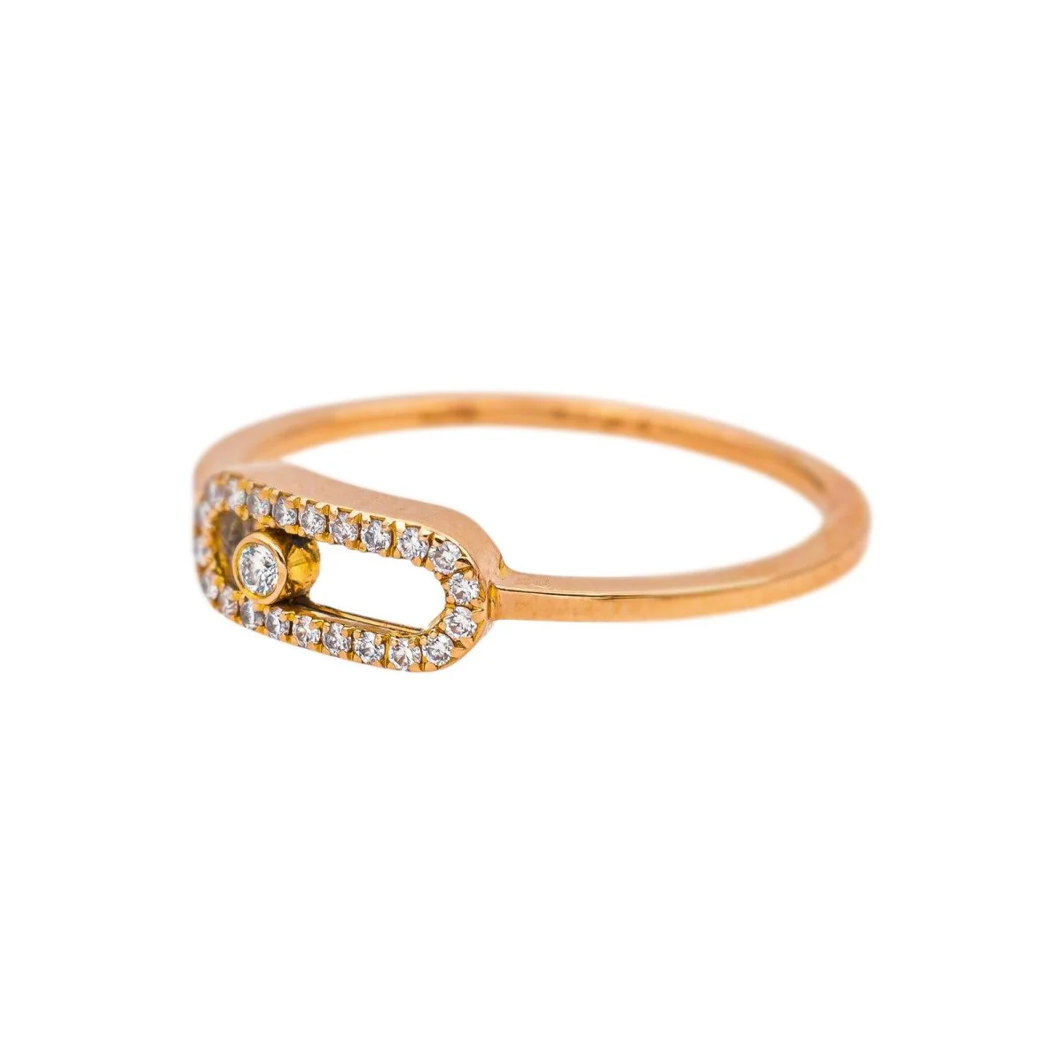Bague Pavée MESSIKA "Move Uno" en or rose et diamants - Image 3