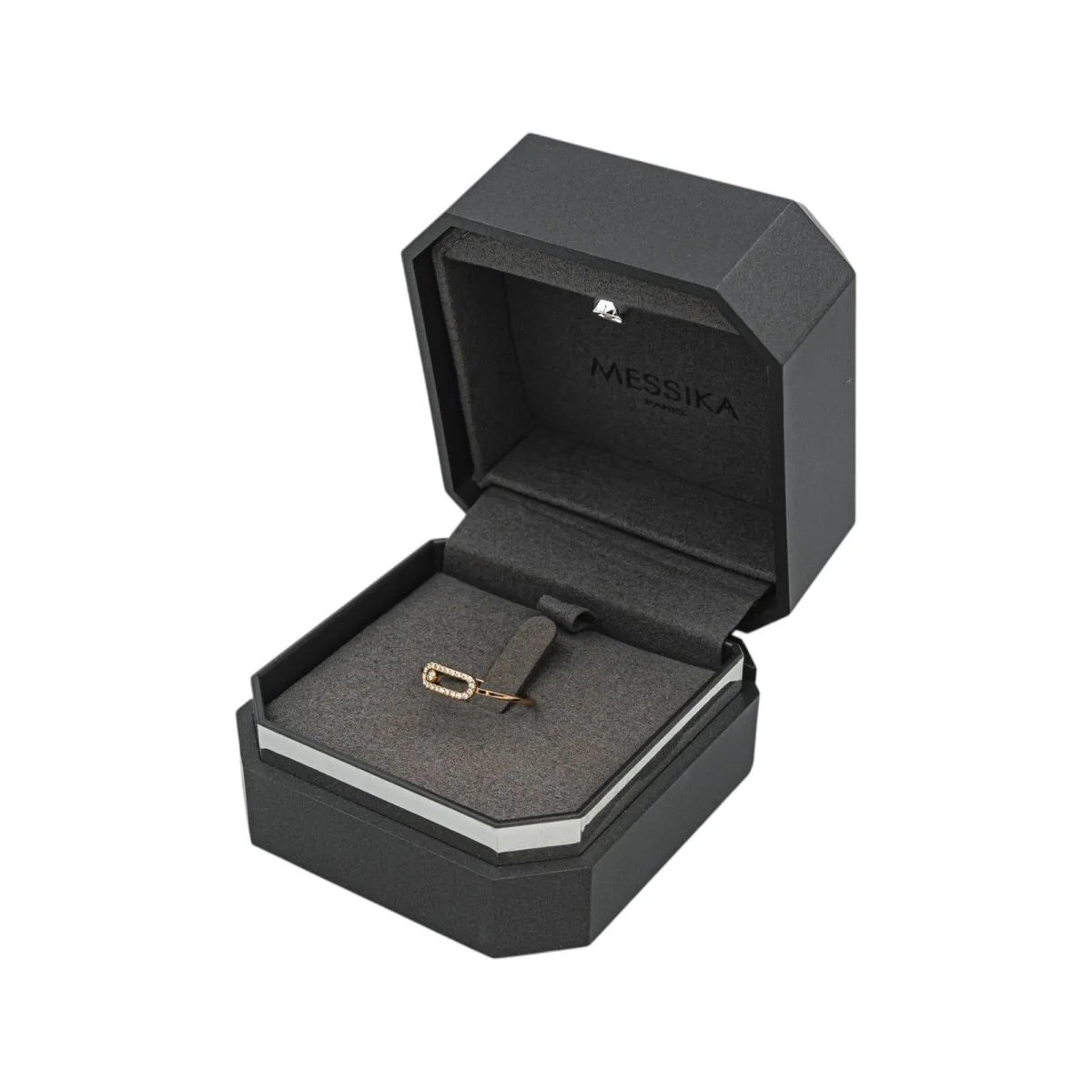 Bague Pavée MESSIKA "Move Uno" en or rose et diamants - Image 8
