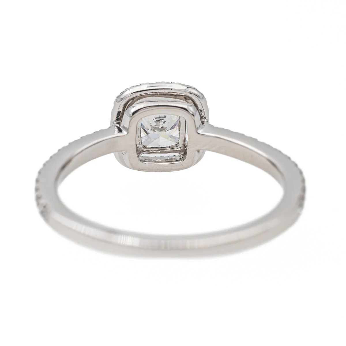 Bague Solitaire MESSIKA "M-love coussin" en or blanc et diamants - Image 8