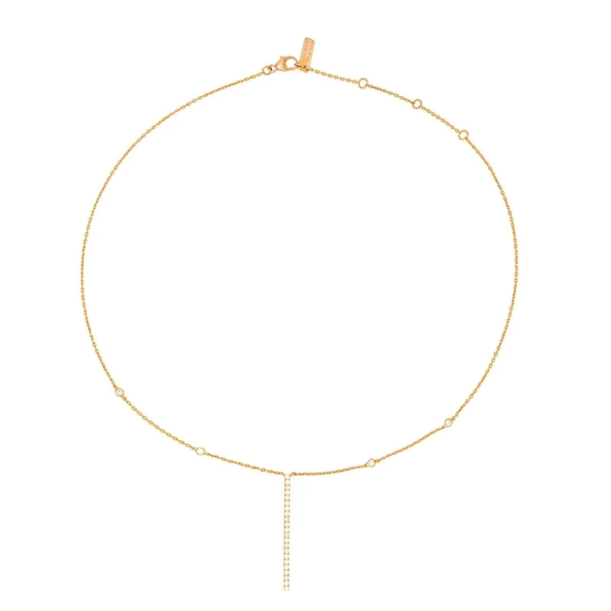 Collier Chaîne MESSIKA "Gatsby" en or rose et diamants - Image 3