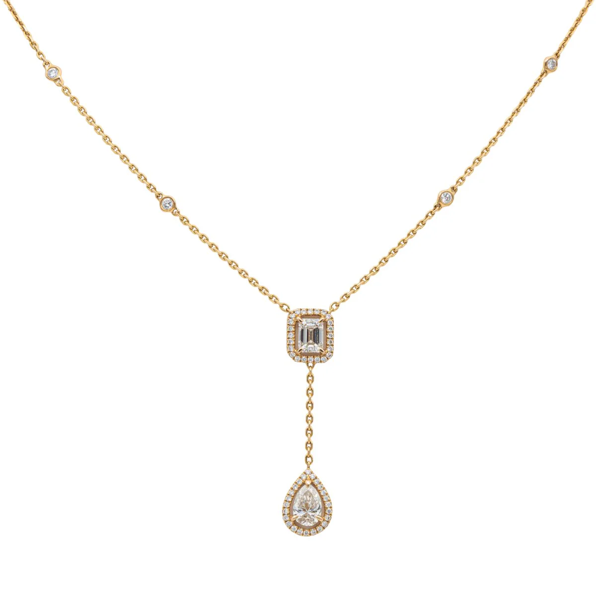 Collier  MESSIKA "My twin " en or rose et diamants