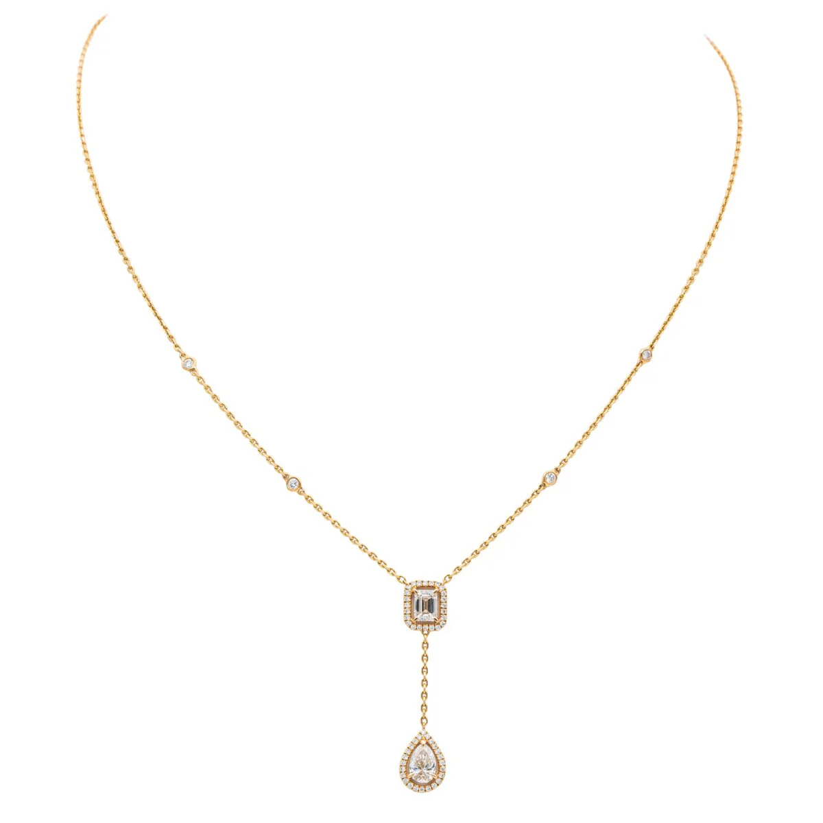 Collier  MESSIKA "My twin " en or rose et diamants - Image 4