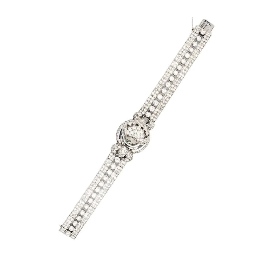 Montre en platine et diamants - Image 10
