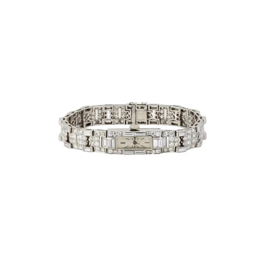 Montre Art Déco diamants platine - Image 3