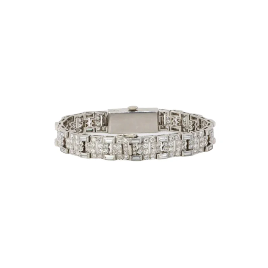 Montre Art Déco diamants platine - Image 6