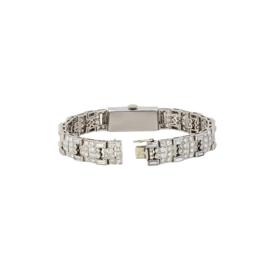 Montre Art Déco diamants platine - Image 7