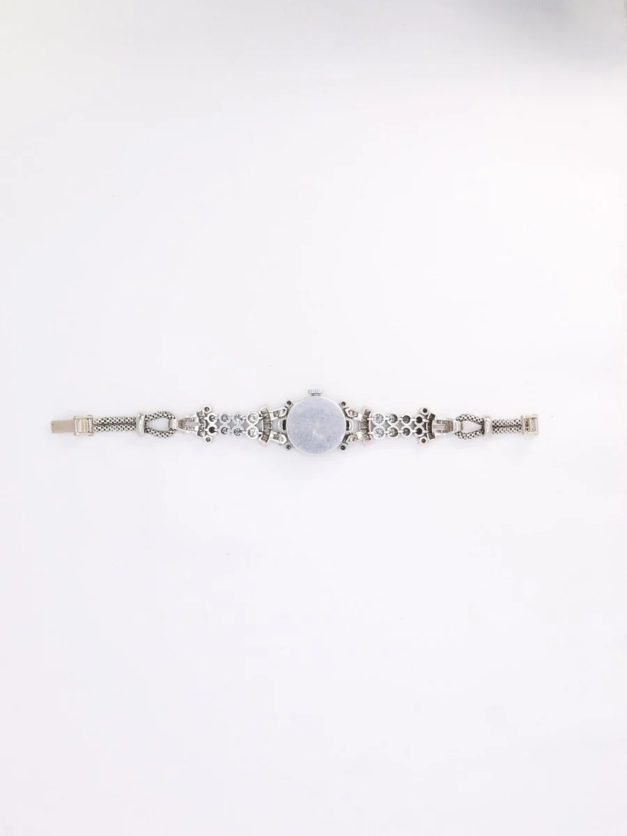 Montre Art Deco or blanc platine diamants - Image 4