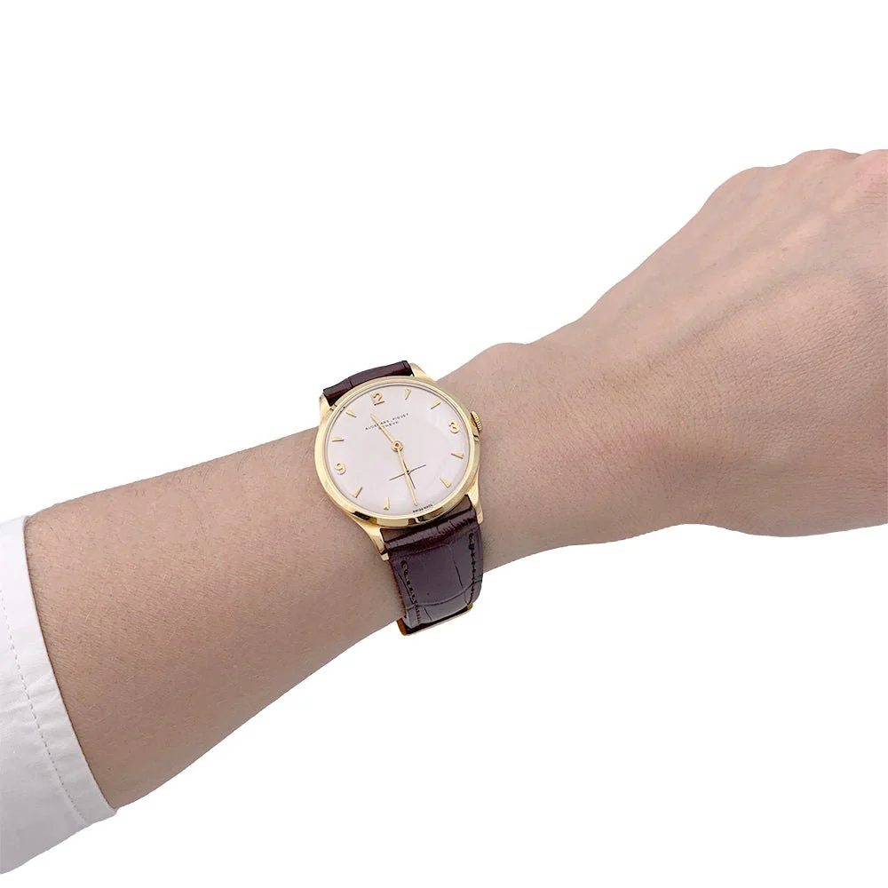 Montre Audemars Piguet, "Classique", or jaune, cuir. - Image 5