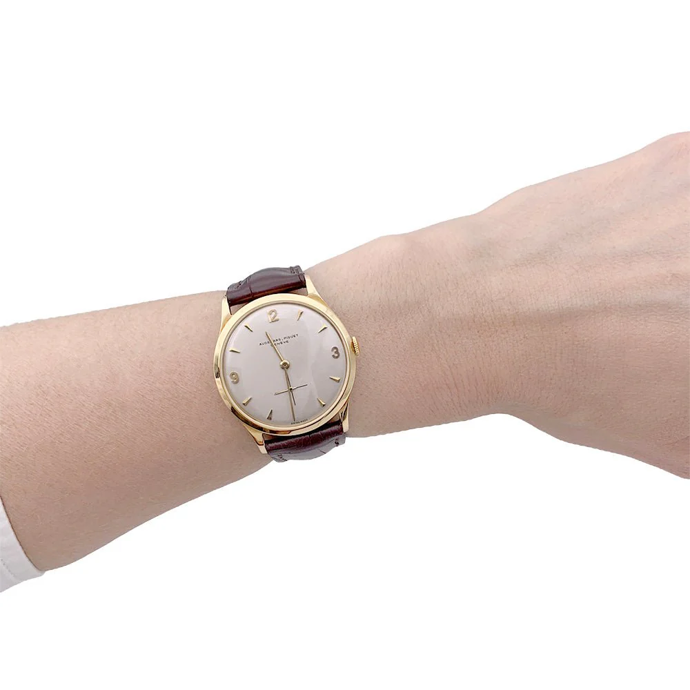 Montre Audemars Piguet, "Classique", or jaune, cuir. - Image 6