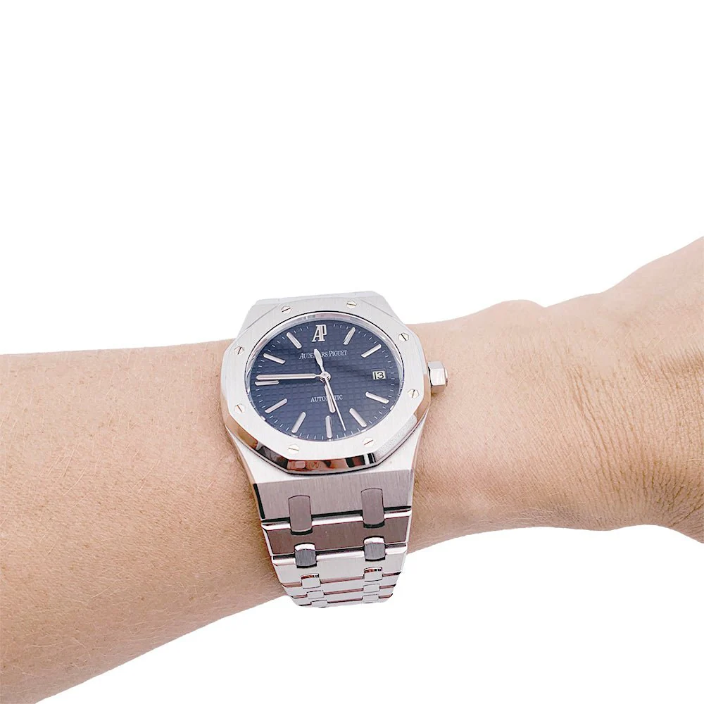 Montre AUDEMARS PIGUET, "Royal Oak", en acier - Image 7