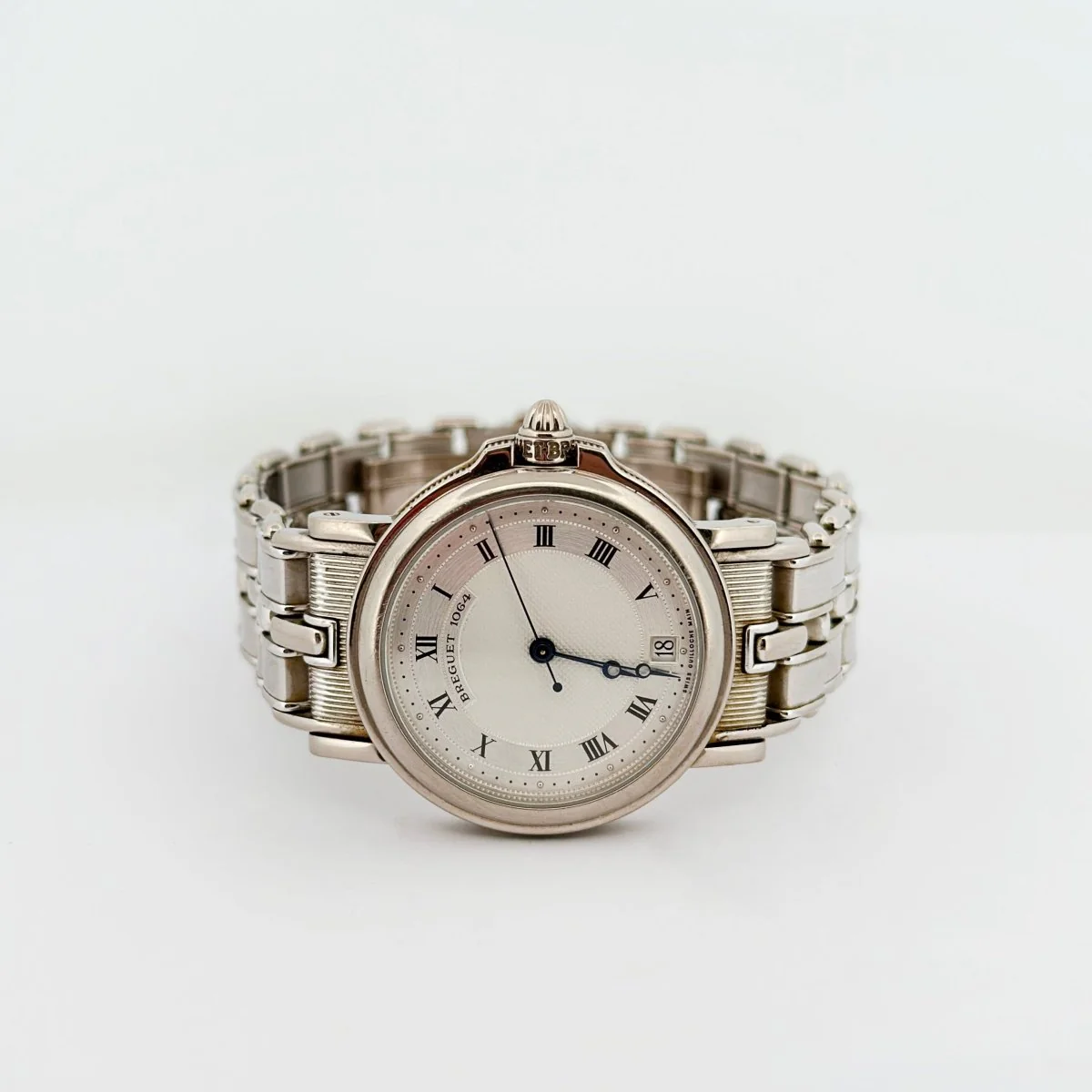 Montre Automatique BREGUET "Marine" en or blanc et acier - Image 4