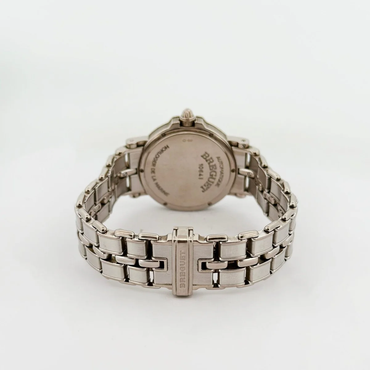 Montre Automatique BREGUET "Marine" en or blanc et acier - Image 5