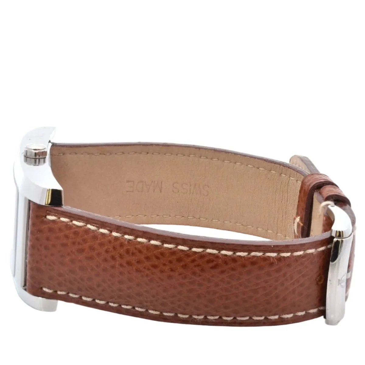 Montre BAUME & MERCIER "Hampton" en cuir et acier - Image 3