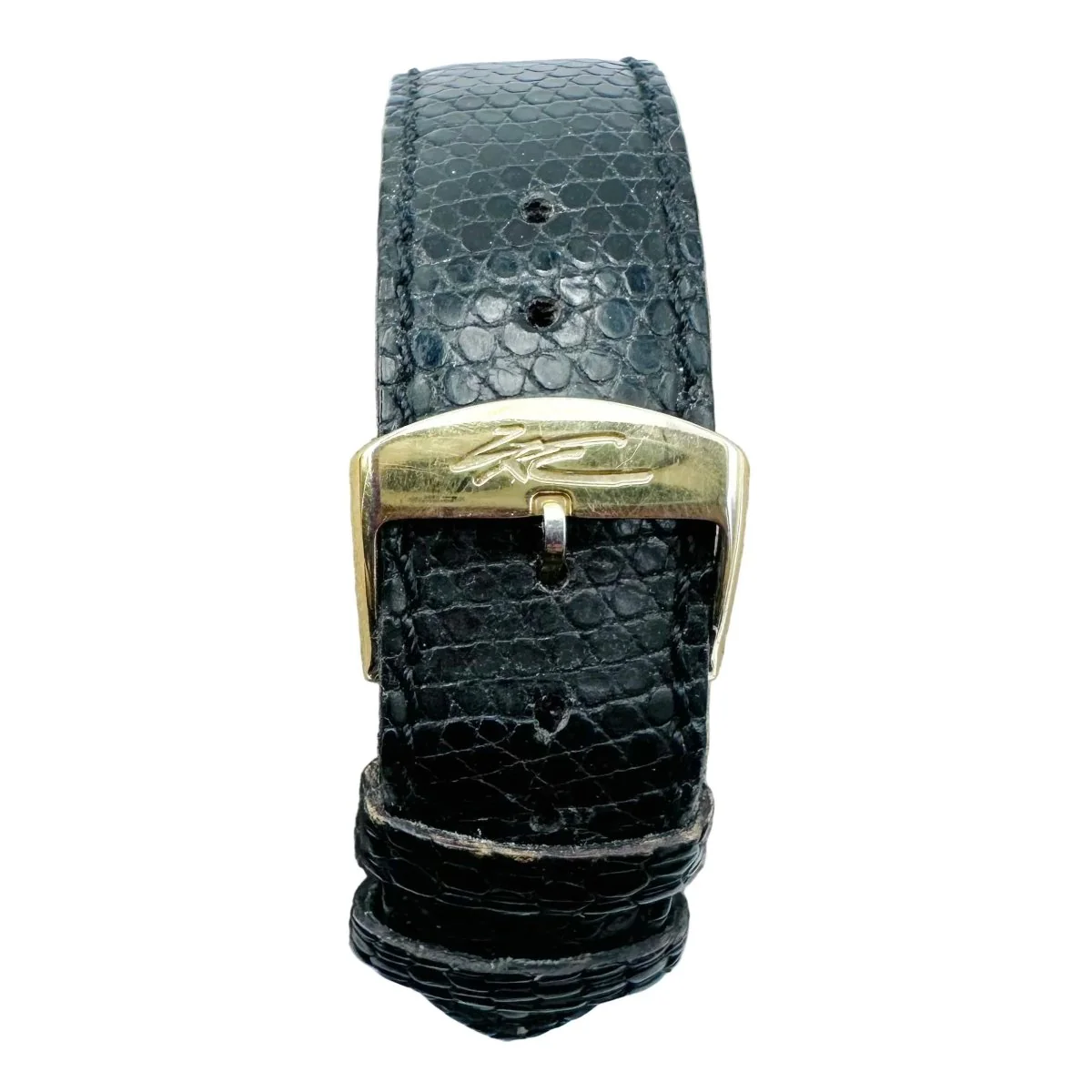Montre BAUME & MERCIER en or jaune et cuir - Image 8