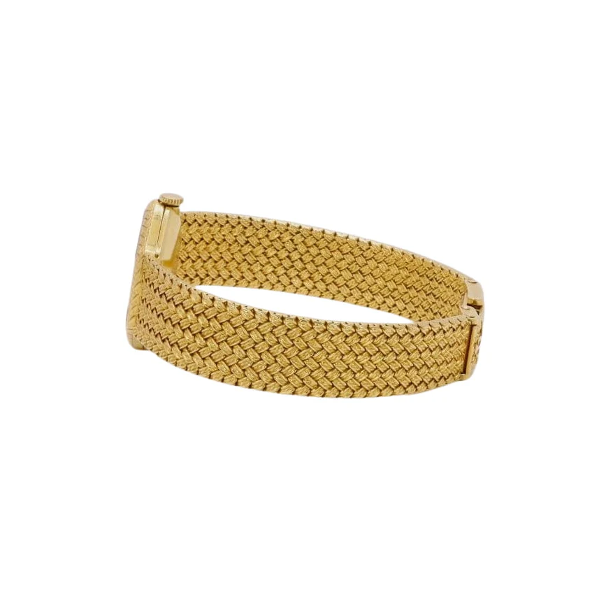 Montre à maille tressée BAUME & MERCIER en or jaune - Image 9