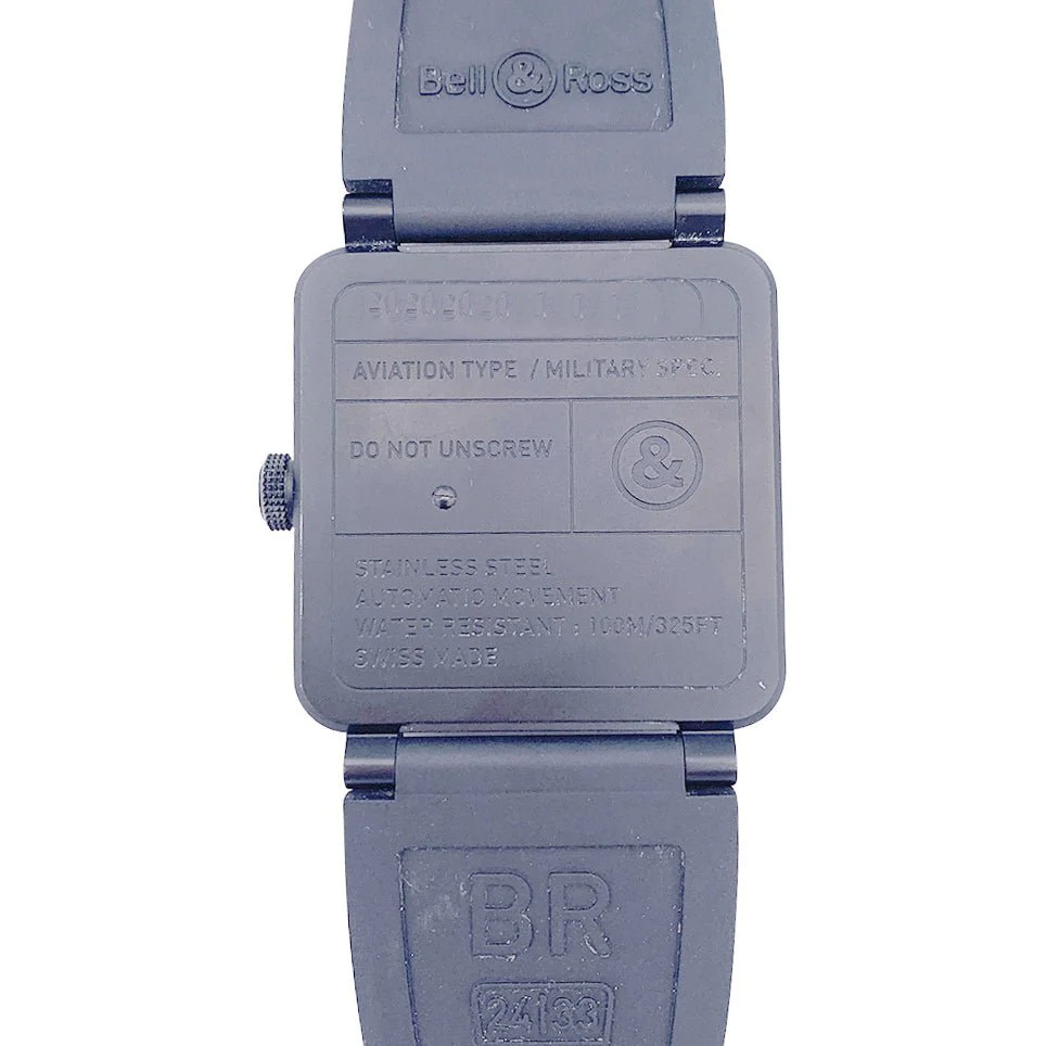 Montre BELL & ROSS "BR 03 Phantom" en céramique noire et caoutchouc - Image 7