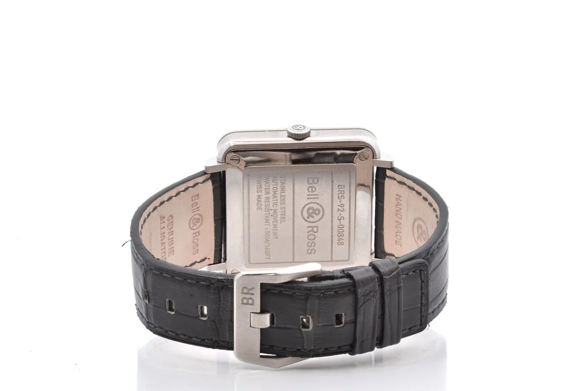 Montre BELL & ROSS "Brs-92" en cuir et cristal - Image 4