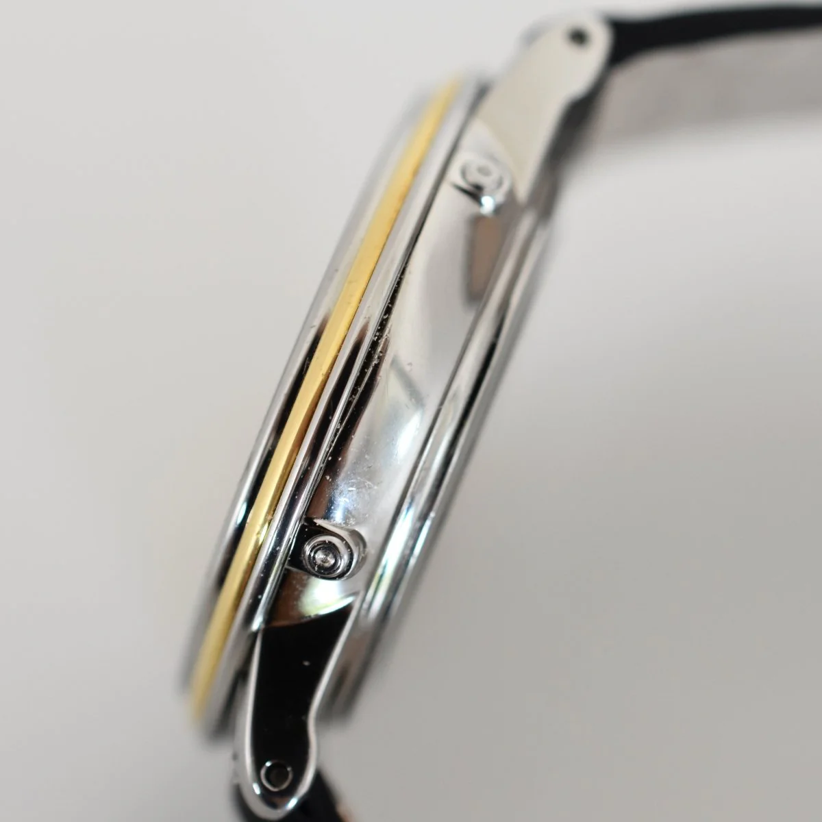 Montre BLANCPAIN "Villeret" en or jaune, acier et cuir - Image 7