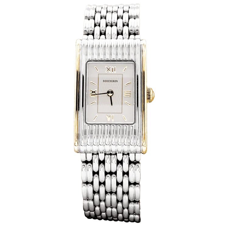 Montre BOUCHERON "Reflet" en or jaune et acier