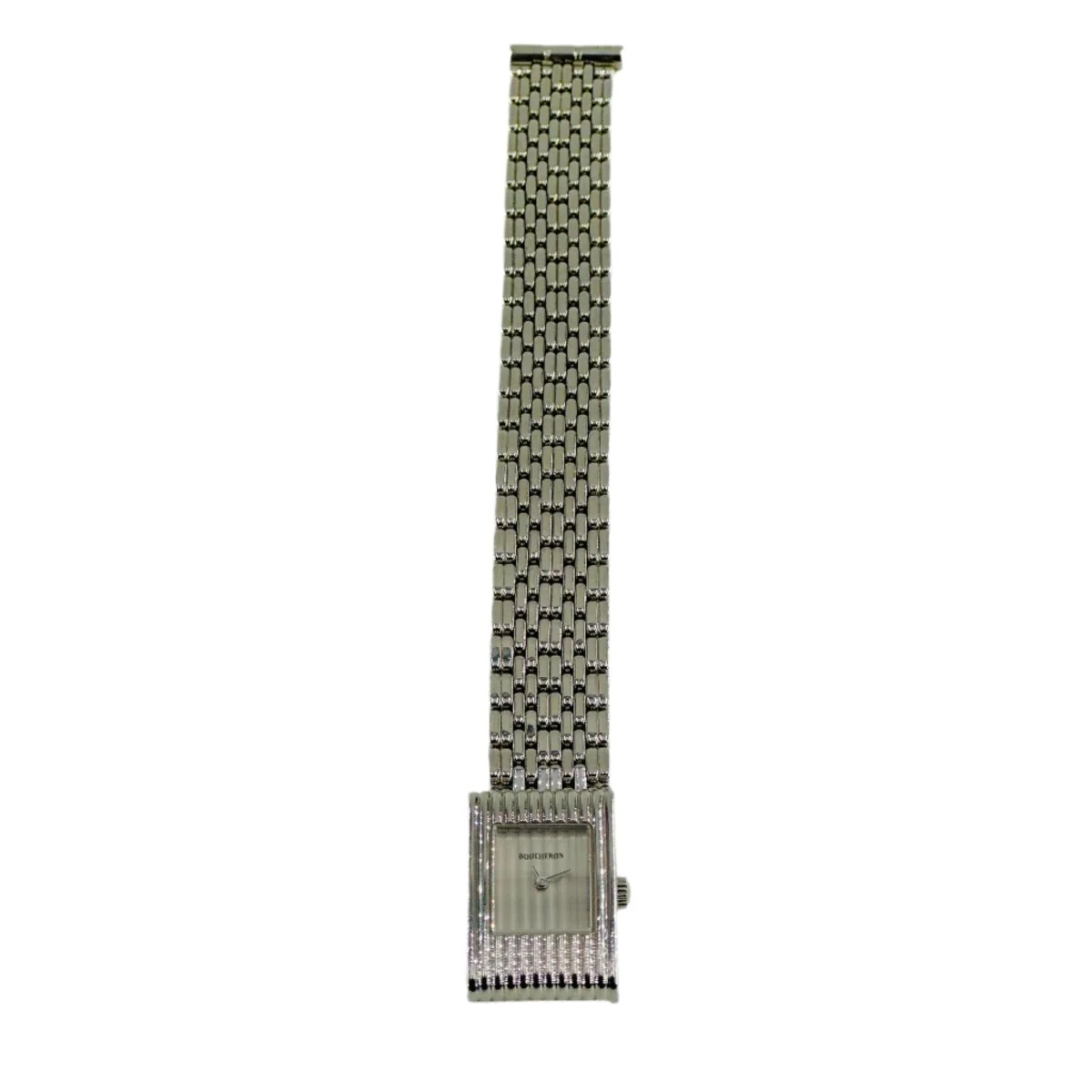 Montre BOUCHERON "Reflet" en acier et cuir - Image 5
