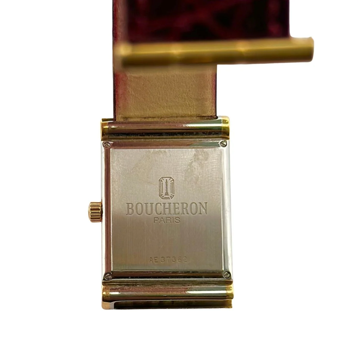 Montre BOUCHERON "Reflet" en or jaune et acier - Image 6