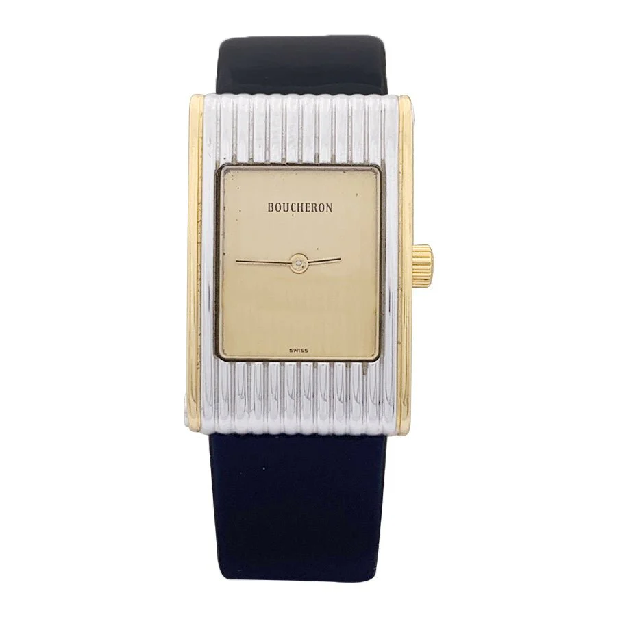 Montre BOUCHERON "Reflet" en or jaune et acier