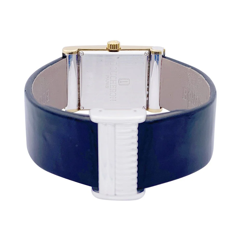 Montre BOUCHERON "Reflet" en or jaune et acier - Image 5