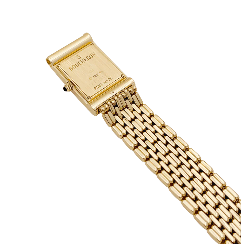 Montre BOUCHERON "Reflet" PM en or jaune et diamants - Image 4