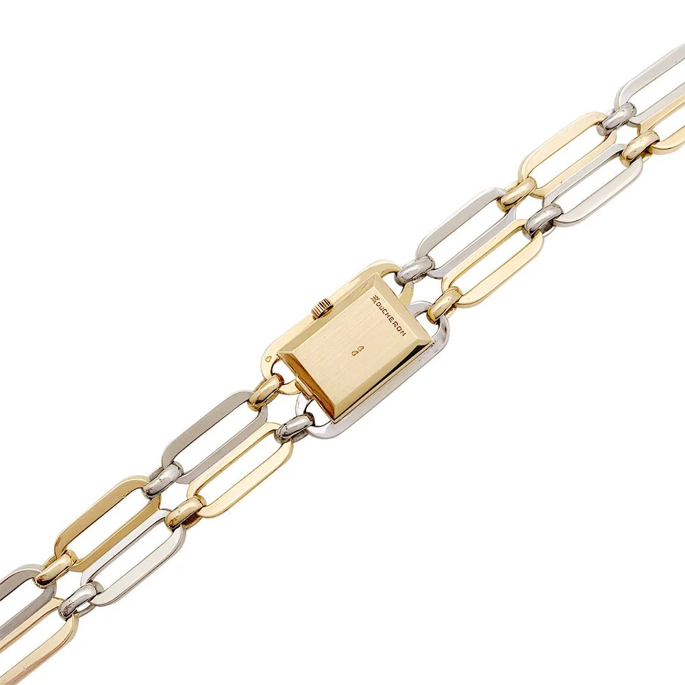 Montre Boucheron vintage, deux ors. - Image 4