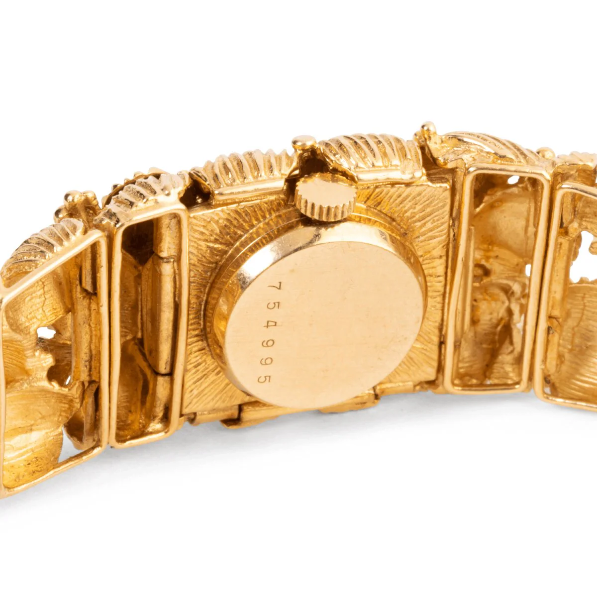 Montre bracelet feuillage JUEVENIA en or jaune - Image 11