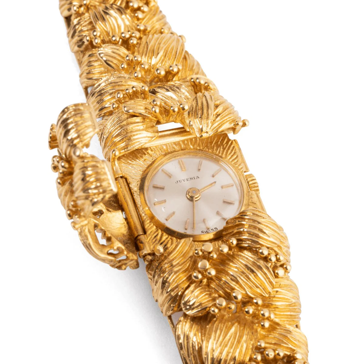 Montre bracelet feuillage JUEVENIA en or jaune - Image 5