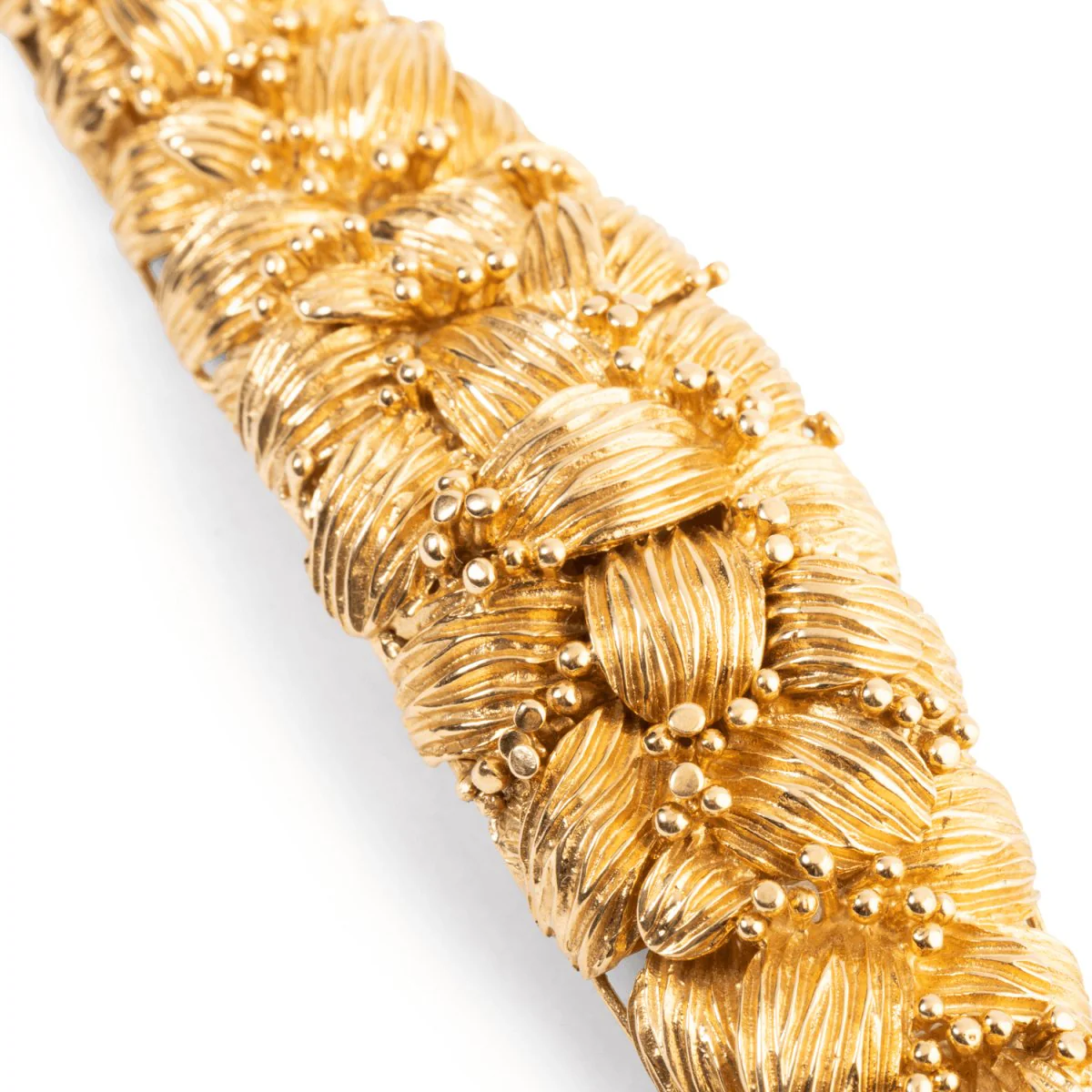 Montre bracelet feuillage JUEVENIA en or jaune - Image 7