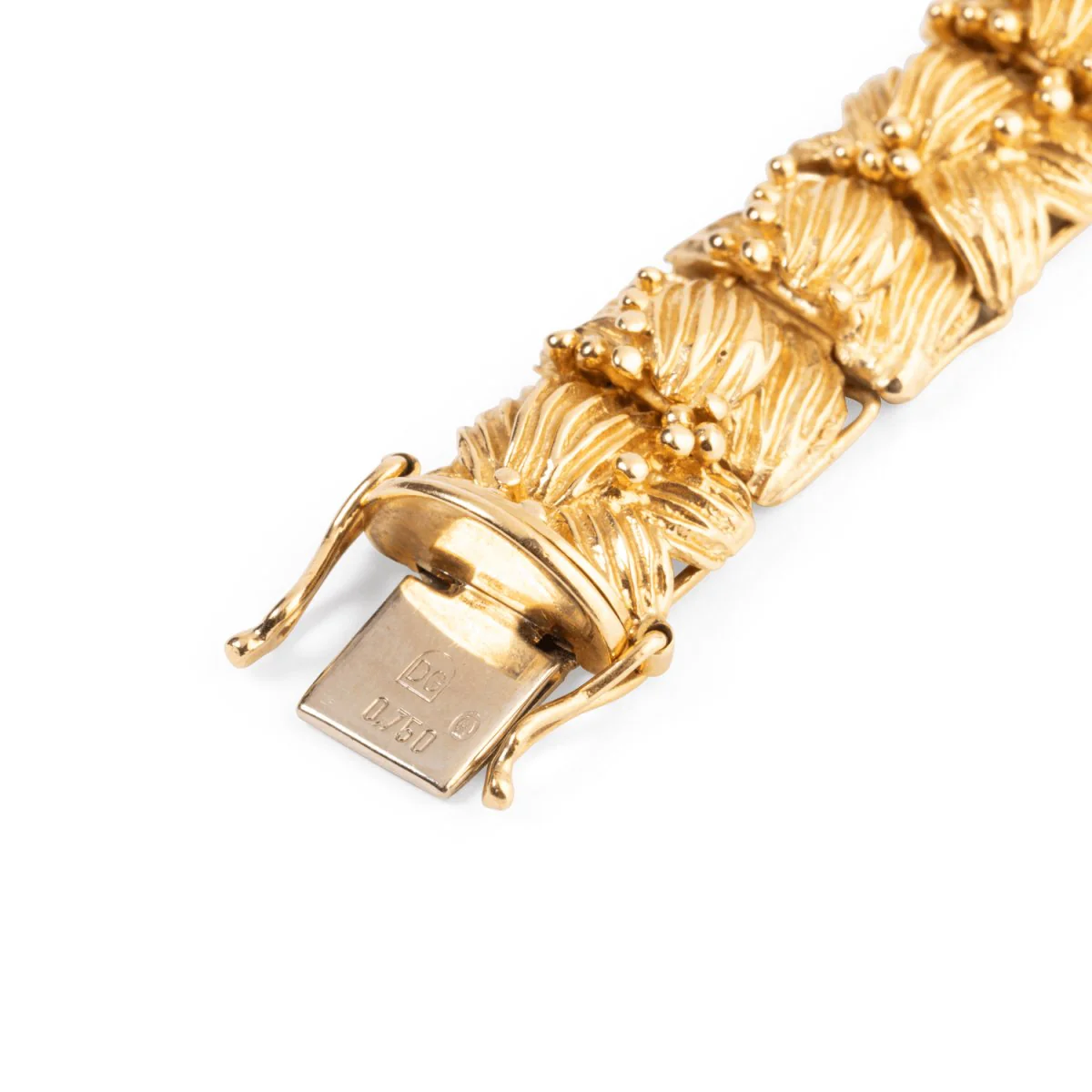 Montre bracelet feuillage JUEVENIA en or jaune - Image 8
