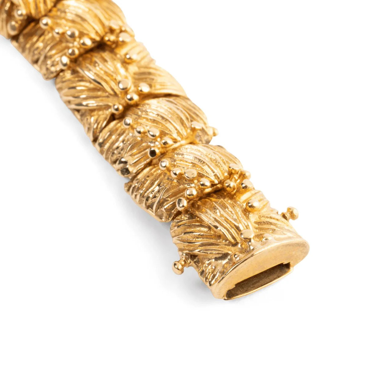 Montre bracelet feuillage JUEVENIA en or jaune - Image 9