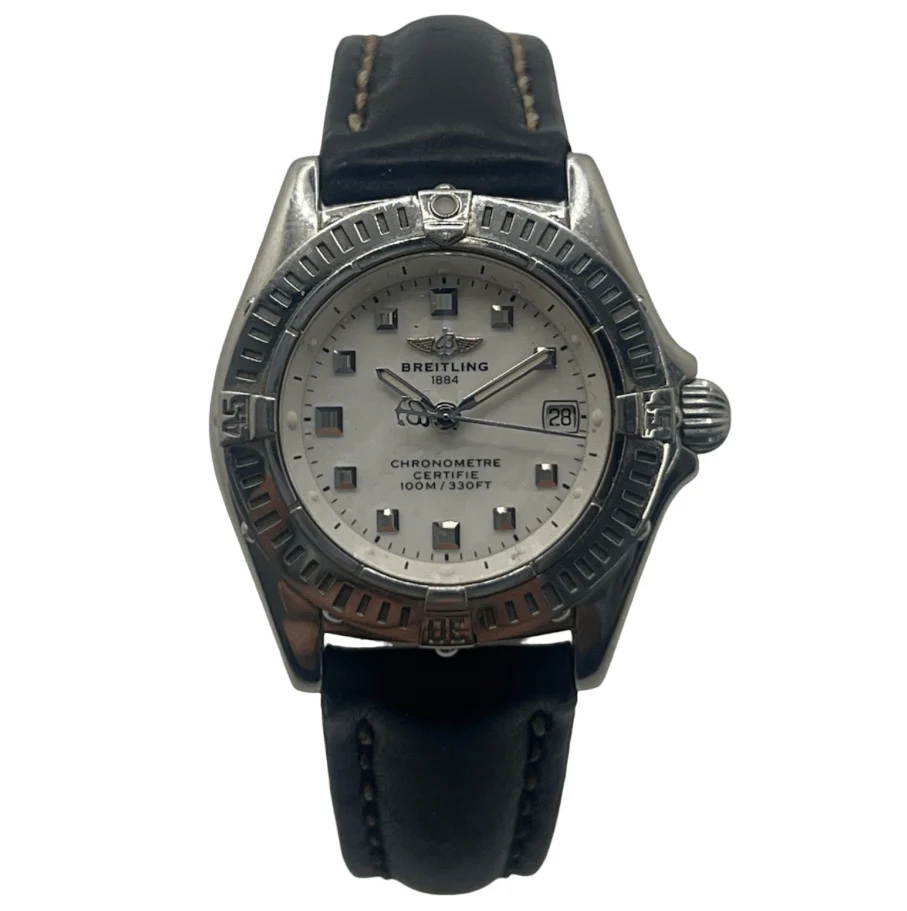 Montre BREITLING "Callistino" en acier et cuir