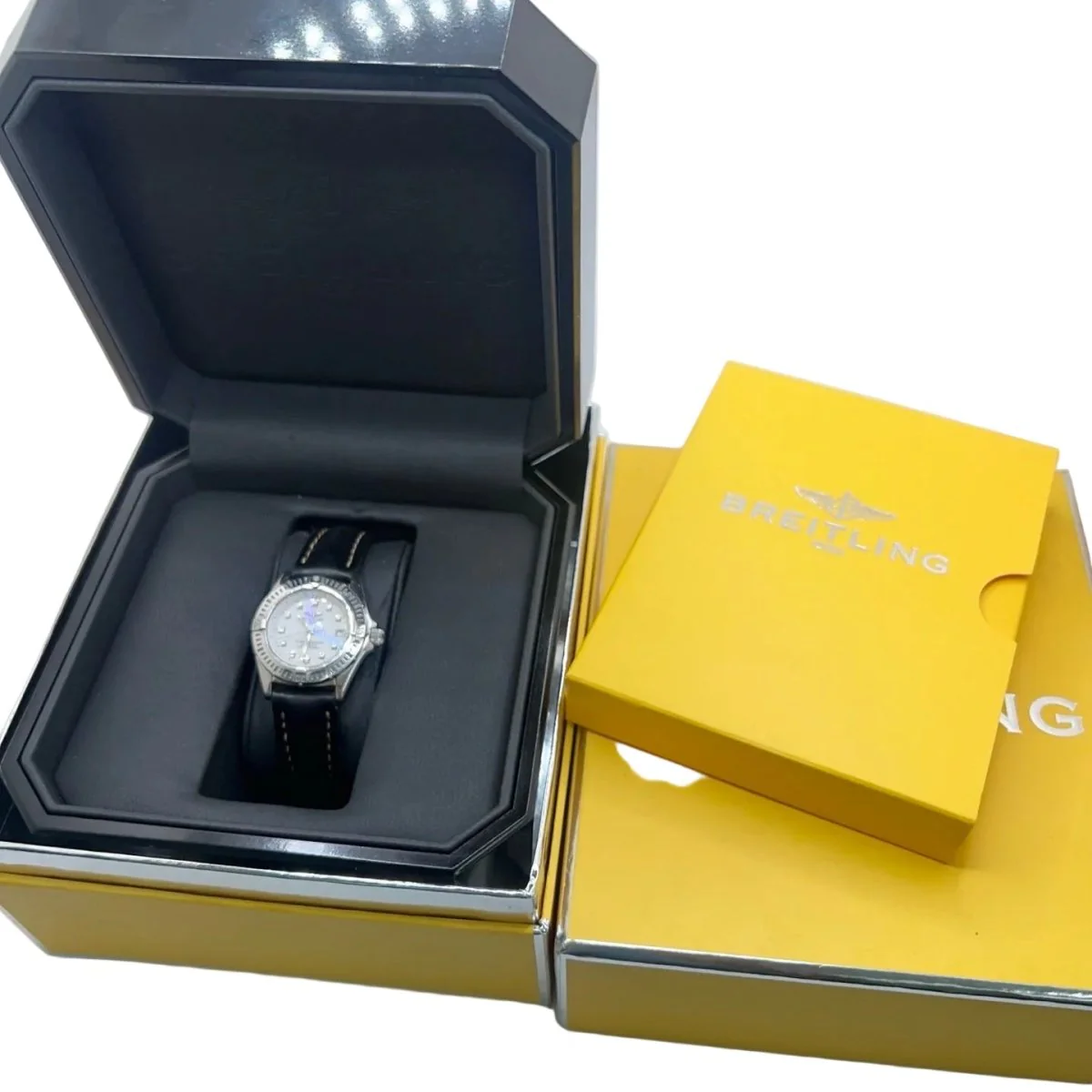 Montre BREITLING "Callistino" en acier et cuir - Image 7