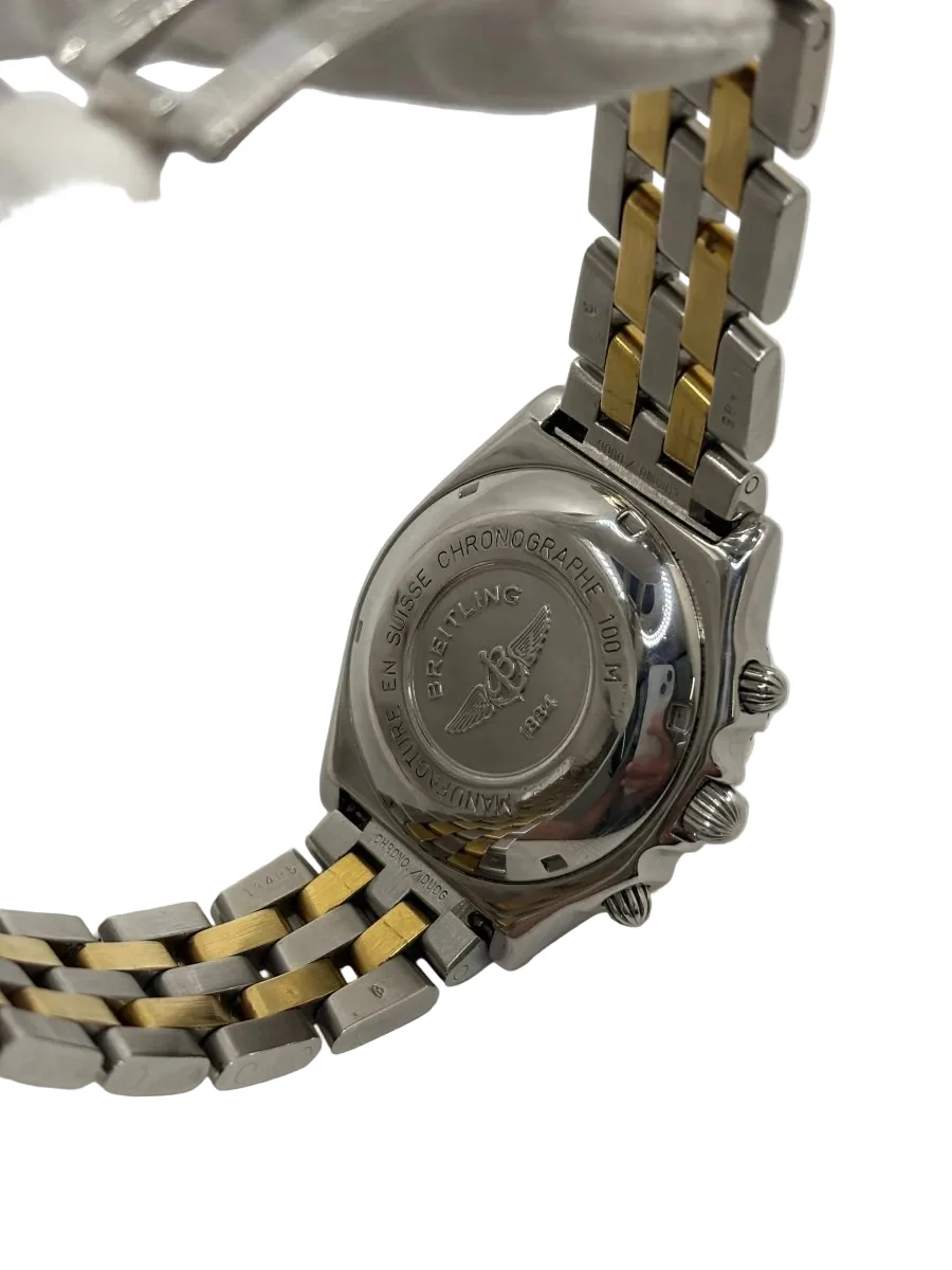 Montre BREITLING "Chronomat" en or jaune et acier - Image 2