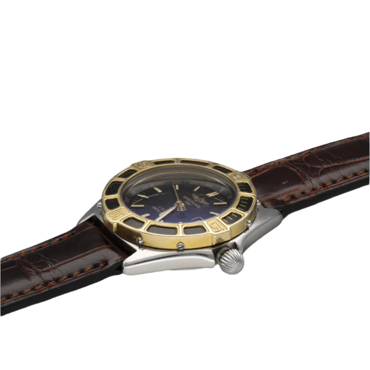 Montre BREITLING "J Class" en or jaune, acier et quartz - Image 4