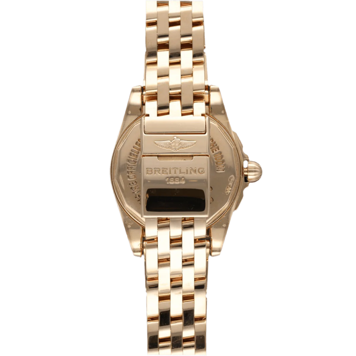 Montre BREITLING "Lady Galactic" en or rose, nacre, quartz et diamant - Image 3