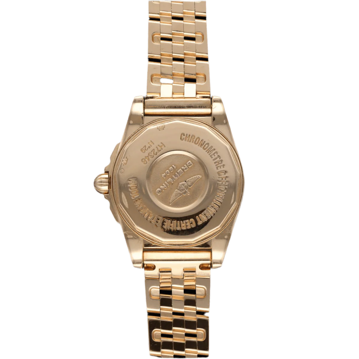 Montre BREITLING "Lady Galactic" en or rose, nacre, quartz et diamant - Image 4