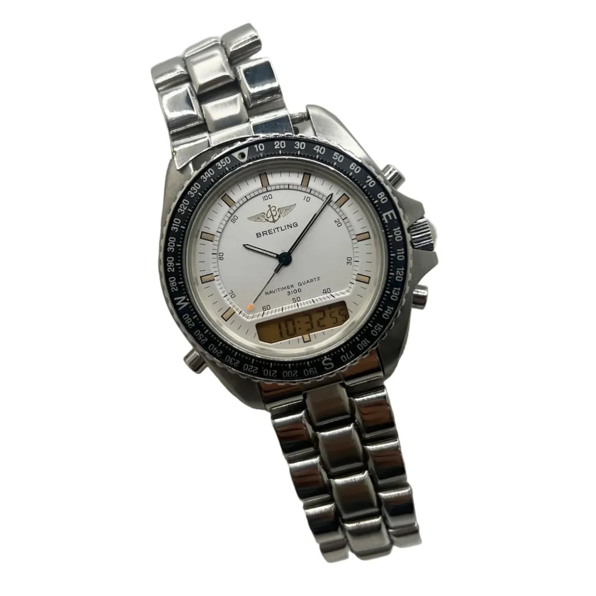 Montre BREITLING "Navitimer Pluton" en acier et quartz - Image 2