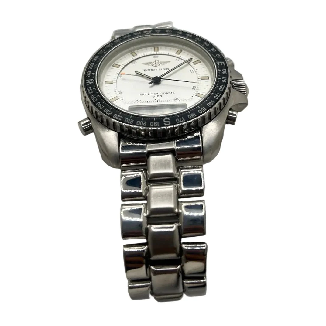 Montre BREITLING "Navitimer Pluton" en acier et quartz - Image 3