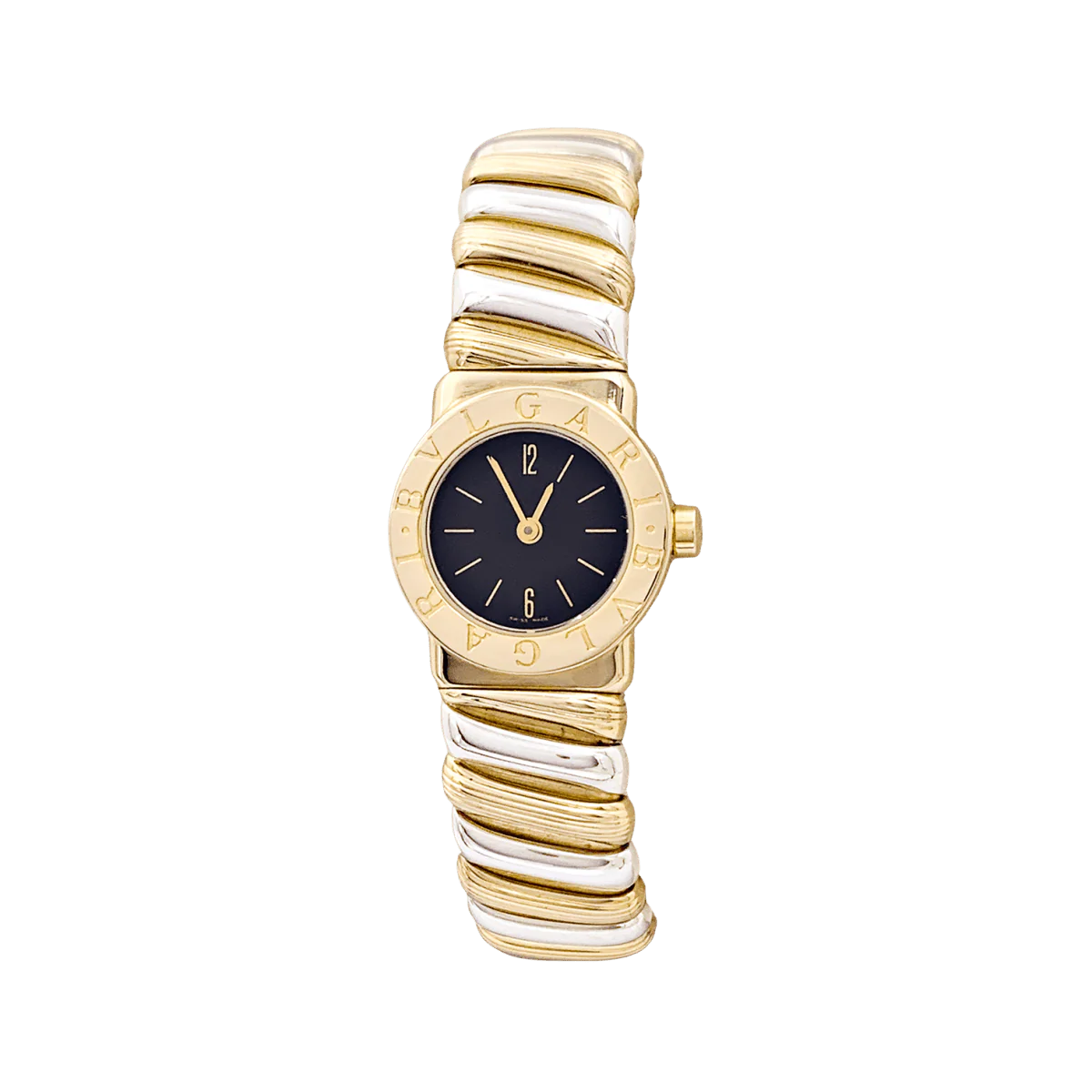 Montre BULGARI "BB 19 2T", en or jaune et blanc