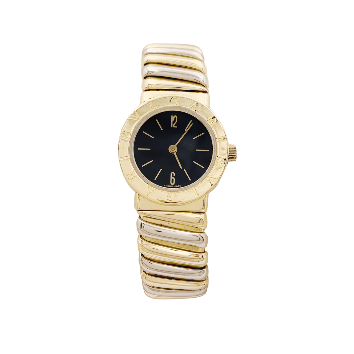 Montre BULGARI "BB 23 2T" en or jaune et or blanc
