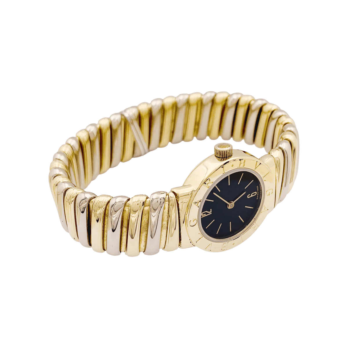 Montre BULGARI "BB 23 2T" en or jaune et or blanc - Image 3