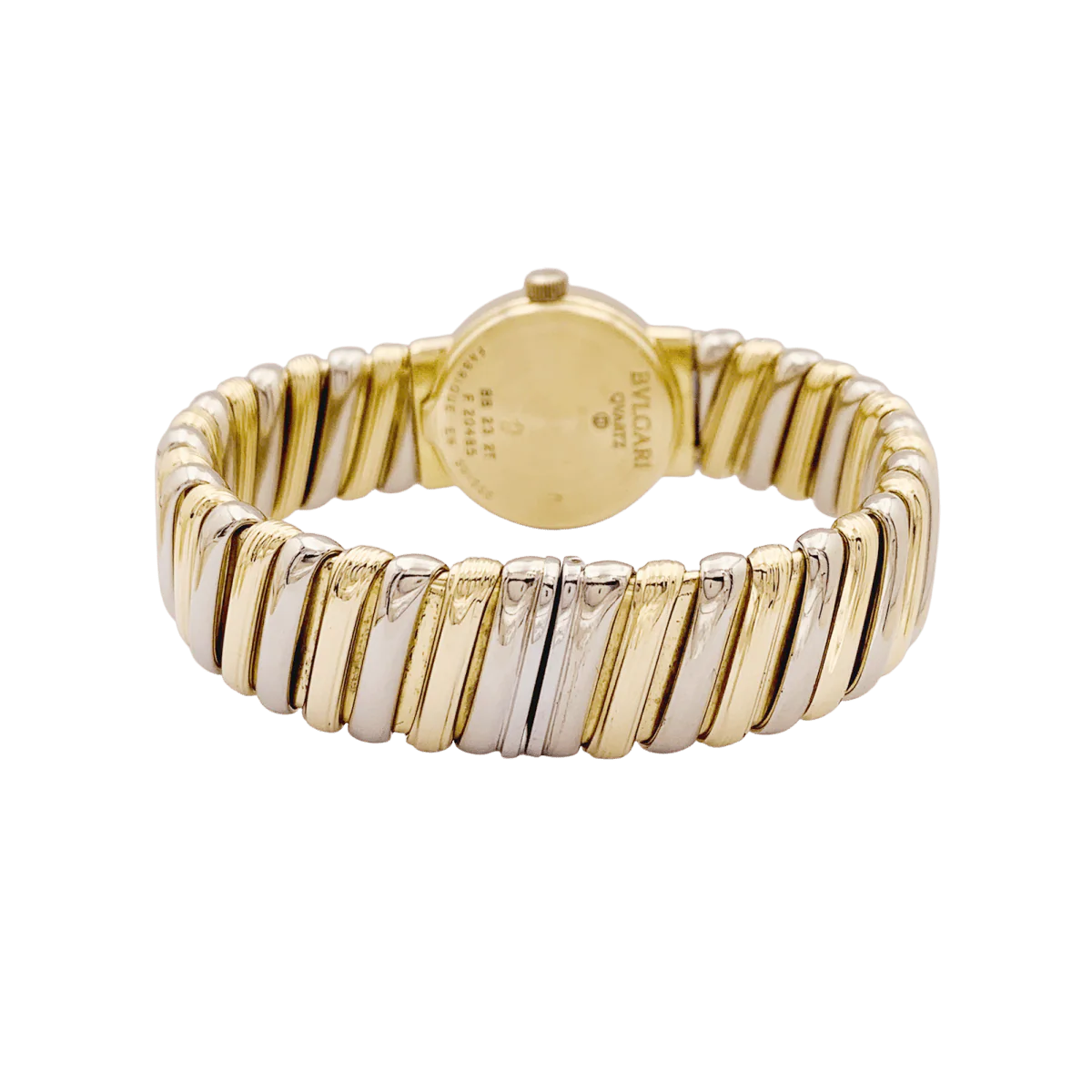 Montre BULGARI "BB 23 2T" en or jaune et or blanc - Image 4