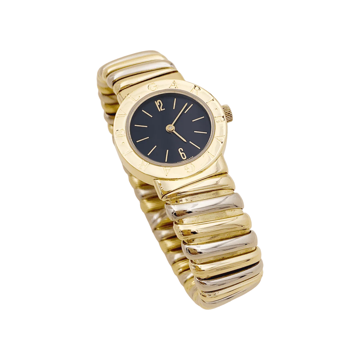 Montre BULGARI "BB 23 2T" en or jaune et or blanc - Image 5