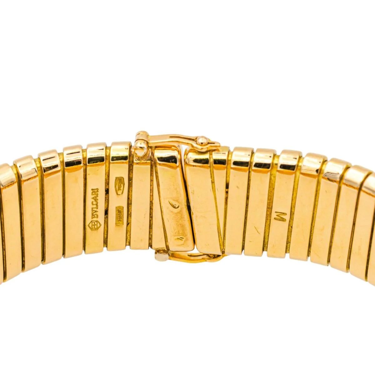 Montre BULGARI "Tubogas" en or jaune et saphir - Image 7