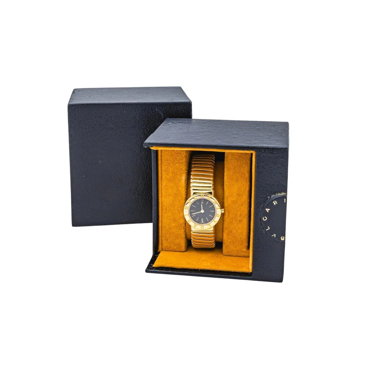 Montre BULGARI "Tubogas" en or jaune et saphir - Image 8